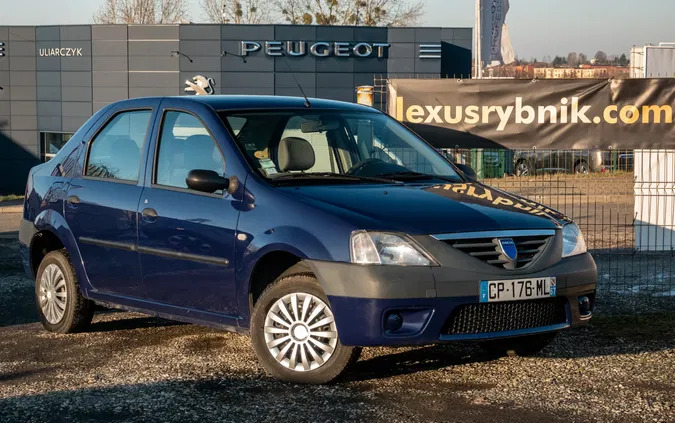 samochody osobowe Dacia Logan cena 6900 przebieg: 206735, rok produkcji 2008 z Rybnik